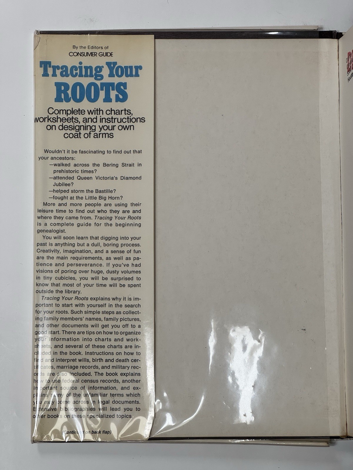 VTG trace your roots 1977 hardcover ancestry reference family history 70s