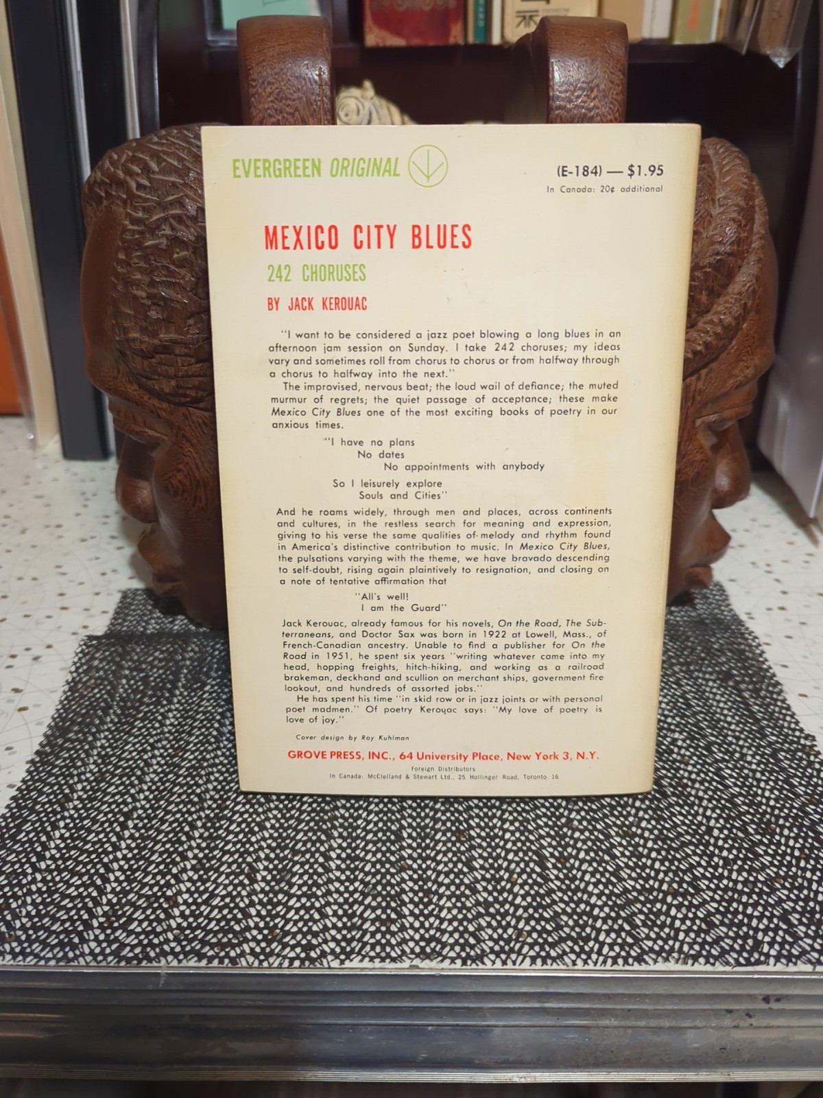 Mexico City Blues Review Copy 1st Printing Trade PB With Slip 1959 Grove Press