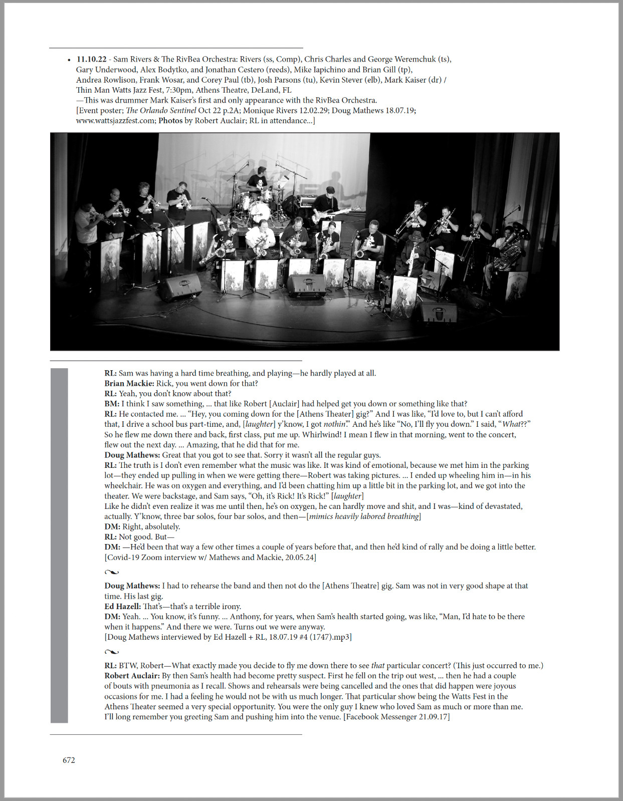 Sam Rivers Sessionography / 768pp., 500+ illustrations / „Astonishing“ —NYTimes