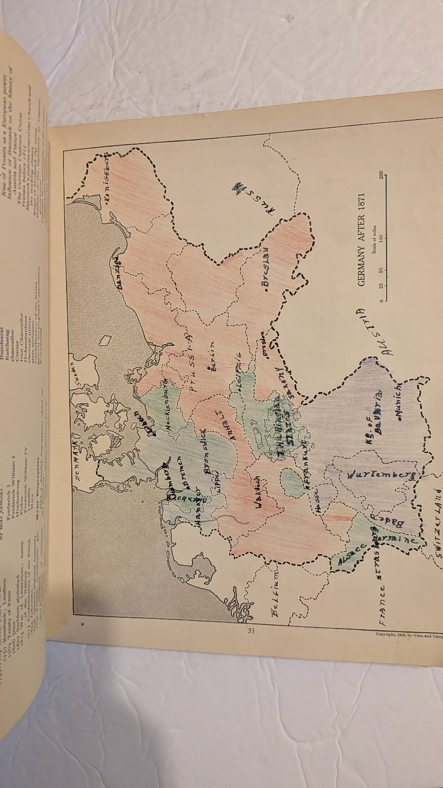 Map Exercises Syllabus Notebook Modern European History Bishop Robinson 1927