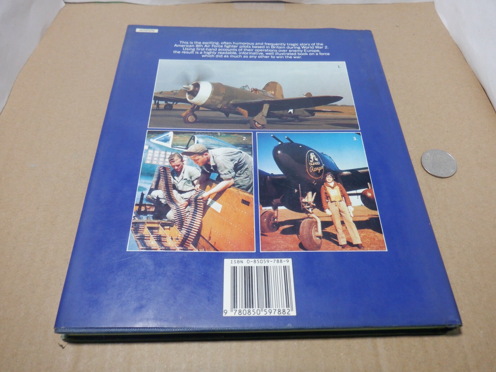 „LION IN THE SKY“ 8TH AIR FORCE OPERATIONS AIRCRAFT FIGHTER PLANE BOOK WWII