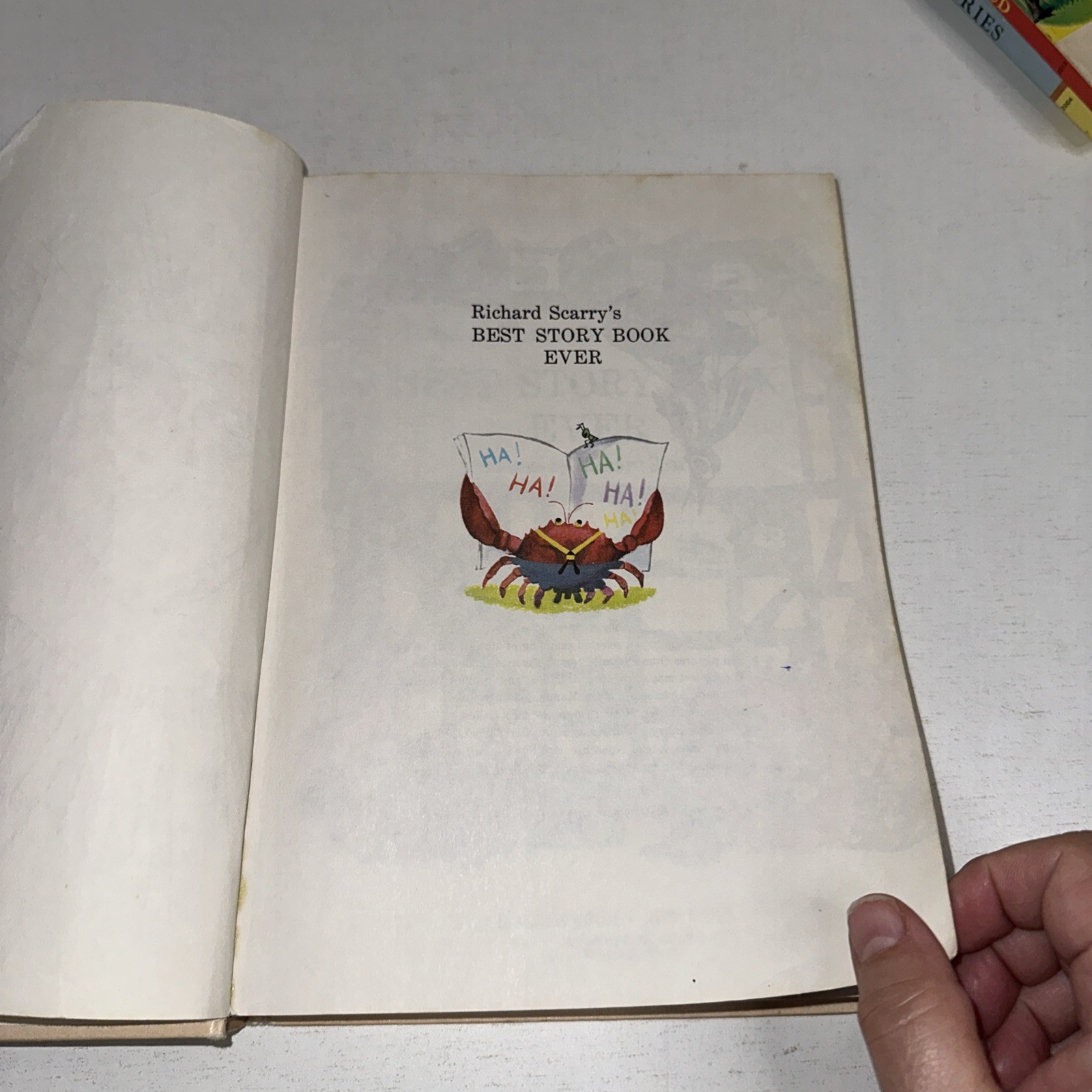 Richard Scarry’s Best Story Book Ever Western Publishing Poetry & Fable Book VG