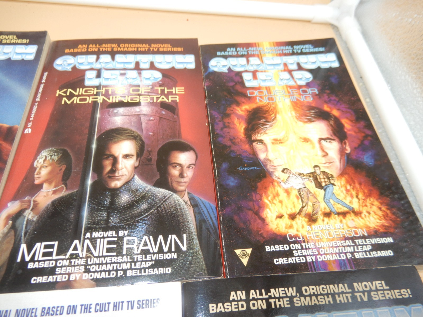 QUANTUM LEAP 8 pb book Lot 1990’s TV Tie In 1st Print Novels Ashley McConnell