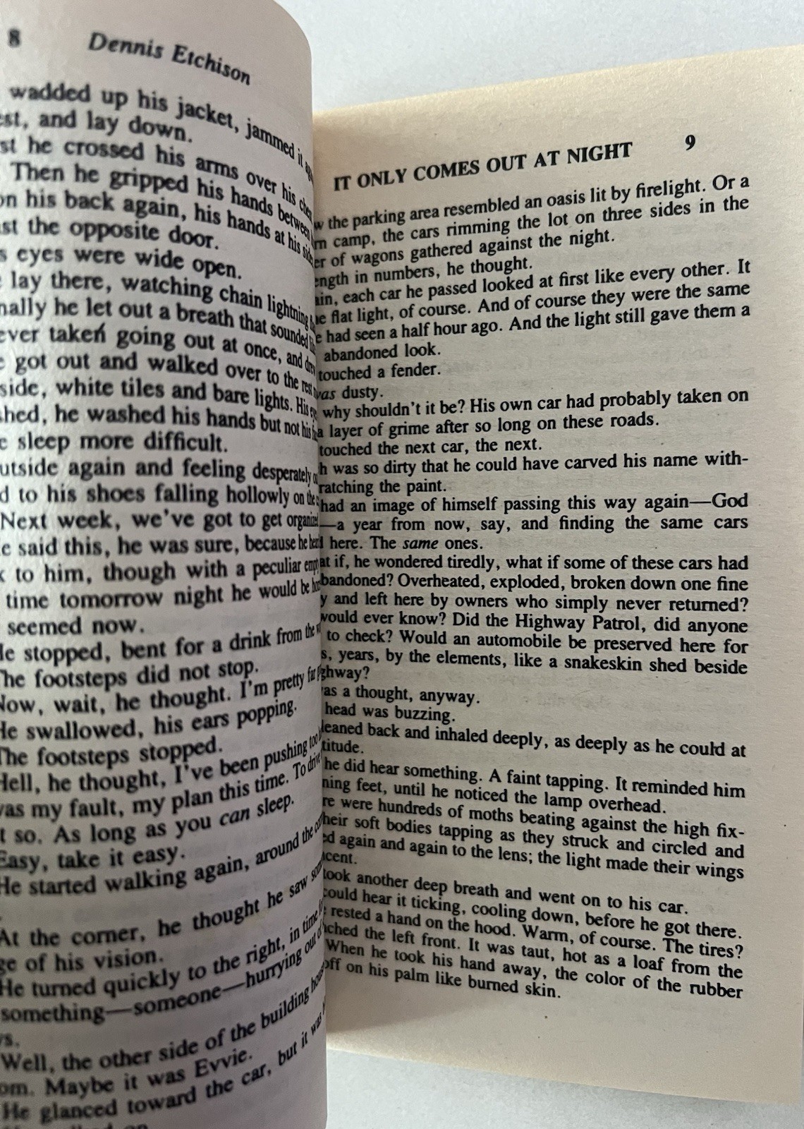 Vintage 1982 The Dark Country Dennis Etchison Paperback Horror Fiction Book