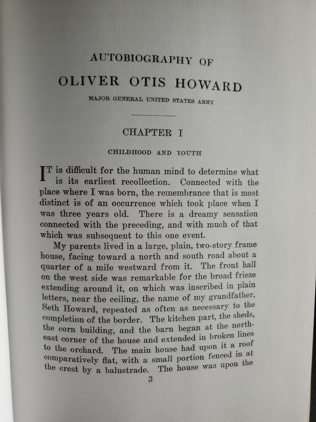 Autobiography of Oliver Otis Howard, Major General United States Army – Volume 1