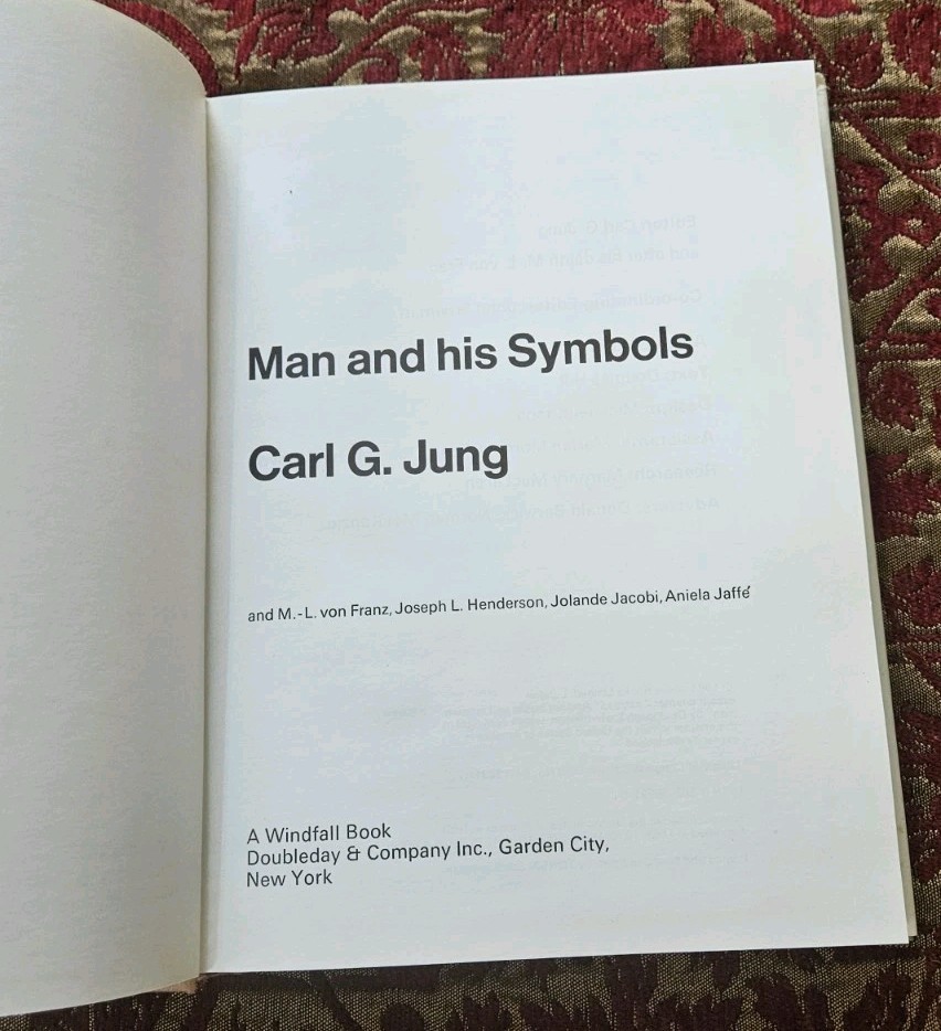 1979. Man and His Symbols By Carl G. Jung Illustrated Black, White & Color HC/DJ