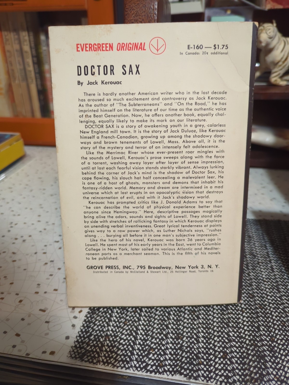Jack Kerouac Doctor Sax 1st Printing PB w/Evergreen Books Spring 1959 Catalog
