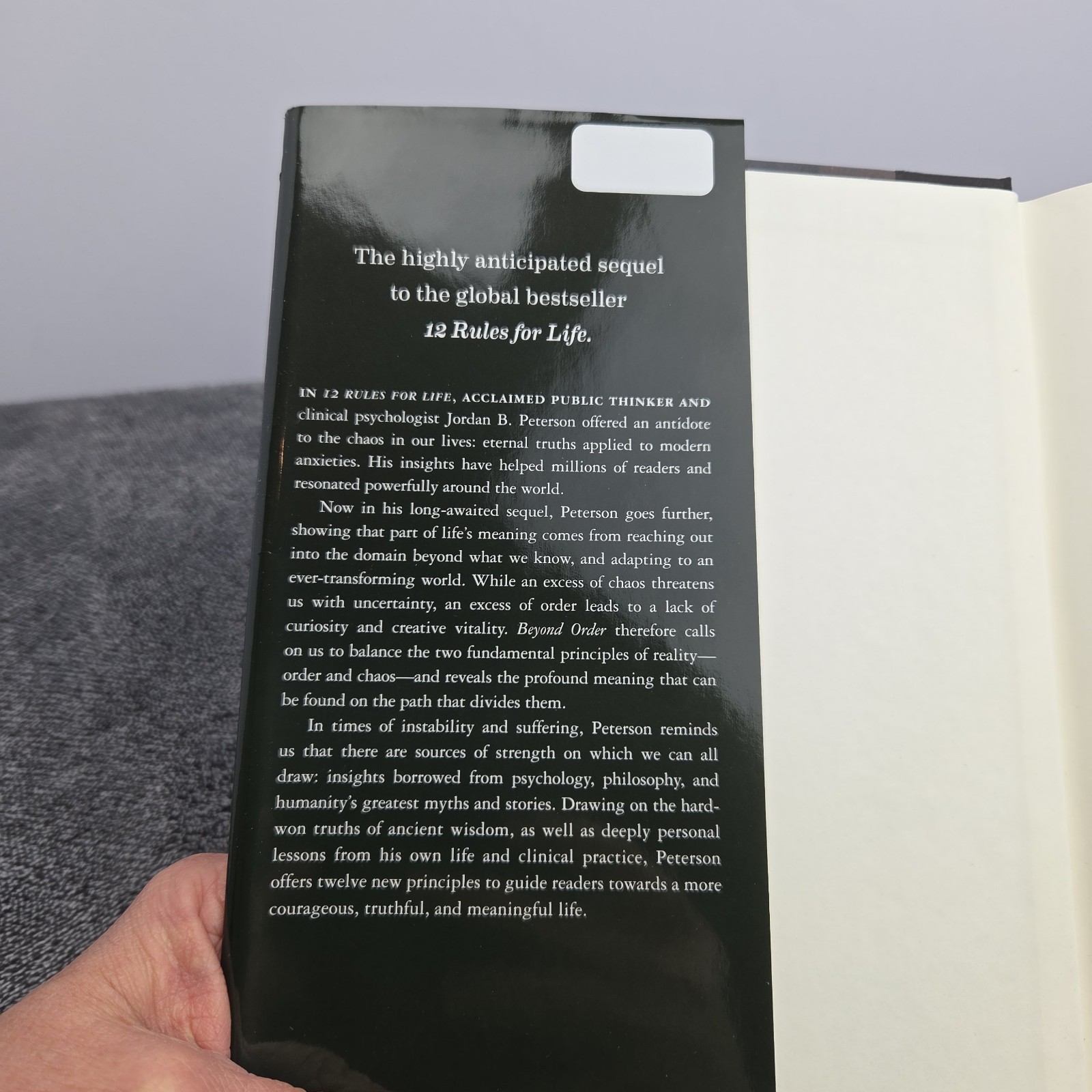 Beyond Order 12 More Rules For Life Jordan B Peterson HC 1st Ed Self Help Book