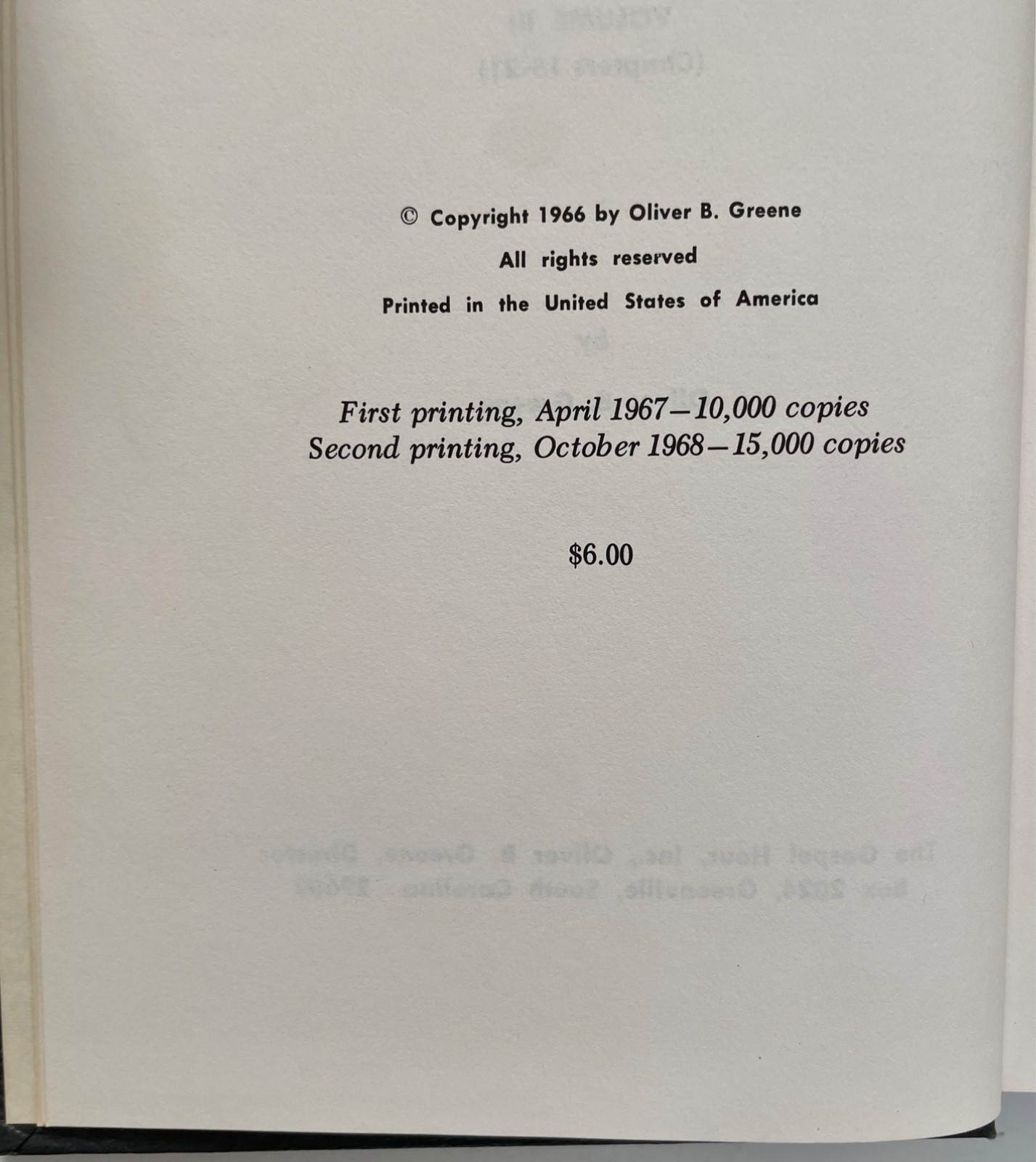 Set 3 THE GOSPEL ACCORDING TO JOHN Vol I II III The Gospel Hour Greene 1966 READ