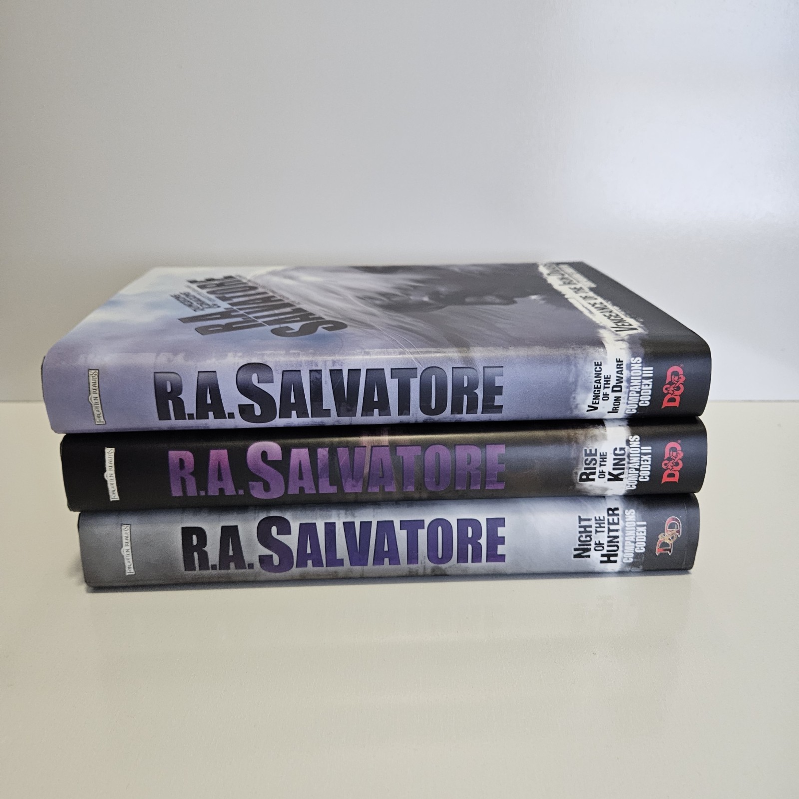 R.A. Salvatore Companions Codex Trilogy Hardcover Book Lot Forgotten Realms D&D
