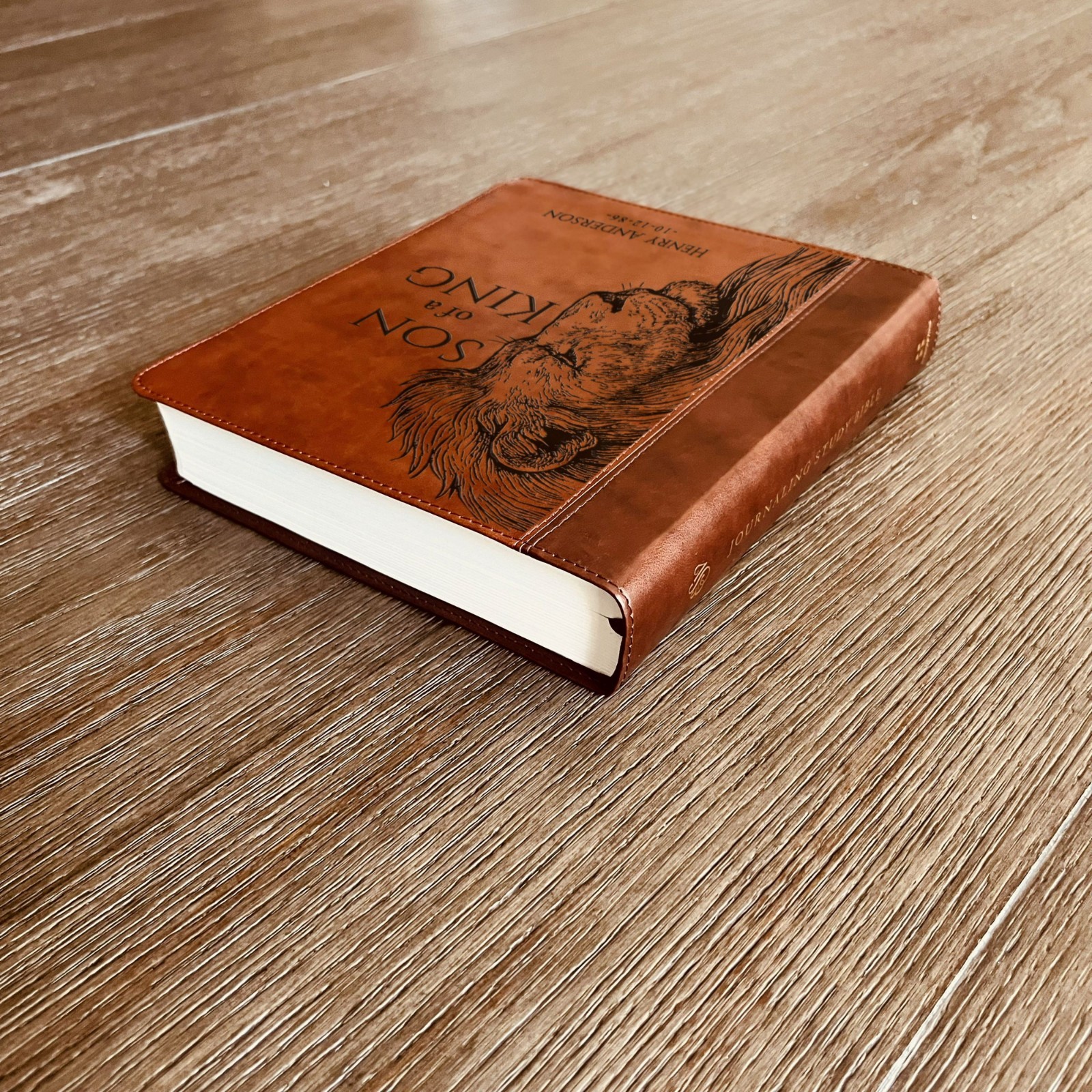Personalized ESV Journaling Study Bible, Son of a King Design, Name Engraved
