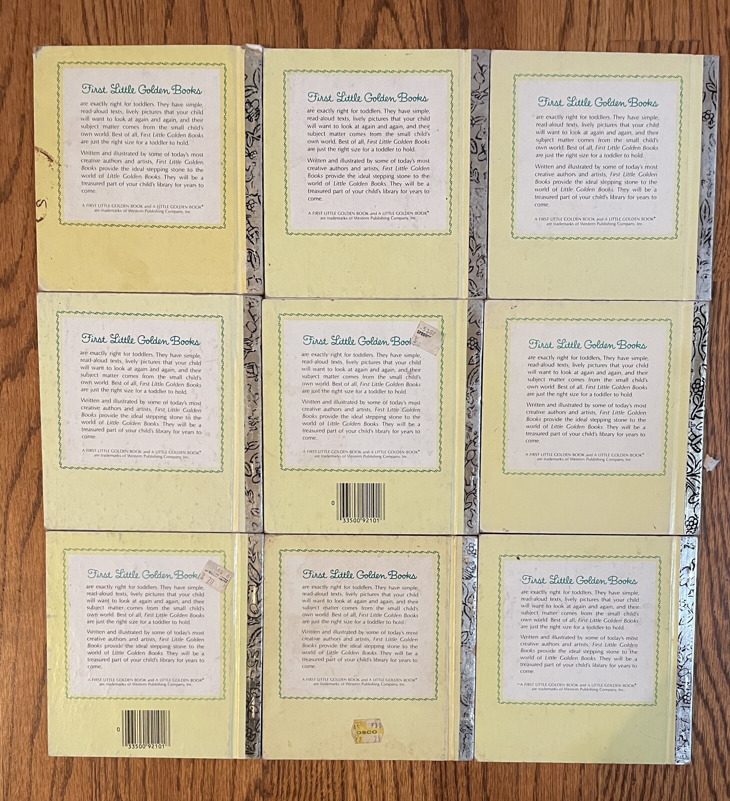 Vintage Lot Of 9 Little Golden Books Special “medium” 5 X 6 Inches 1959 – 1980s