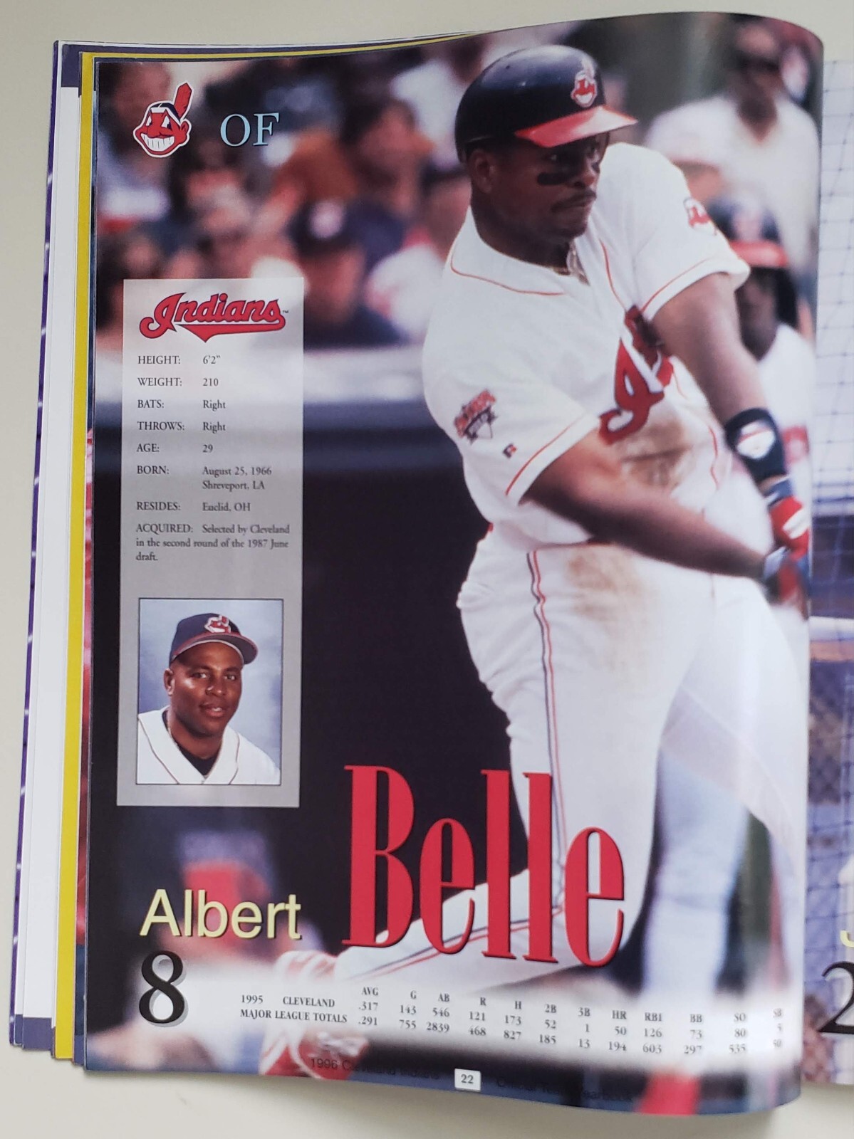 1996 Cleveland Indians (Guardians) Yearbook MLB Jacobs Field 72+ Pages MINT/NEW
