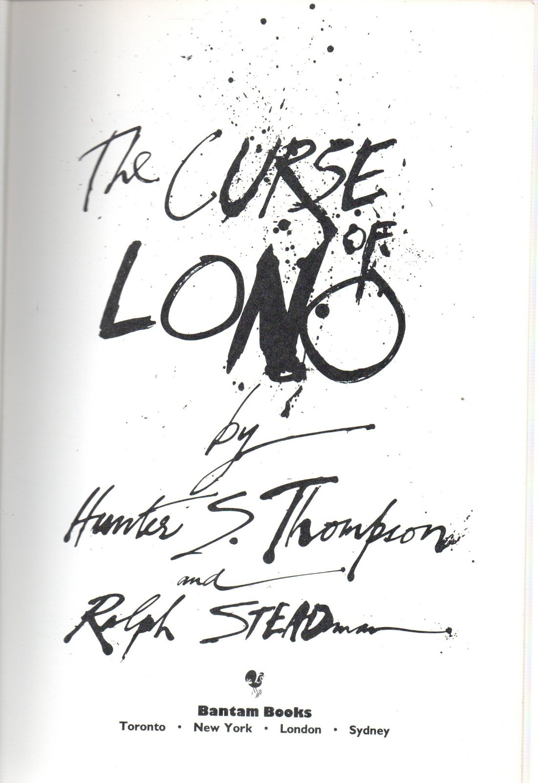Curse of Lono by Hunter Thompson (1983, Trade Paperback)