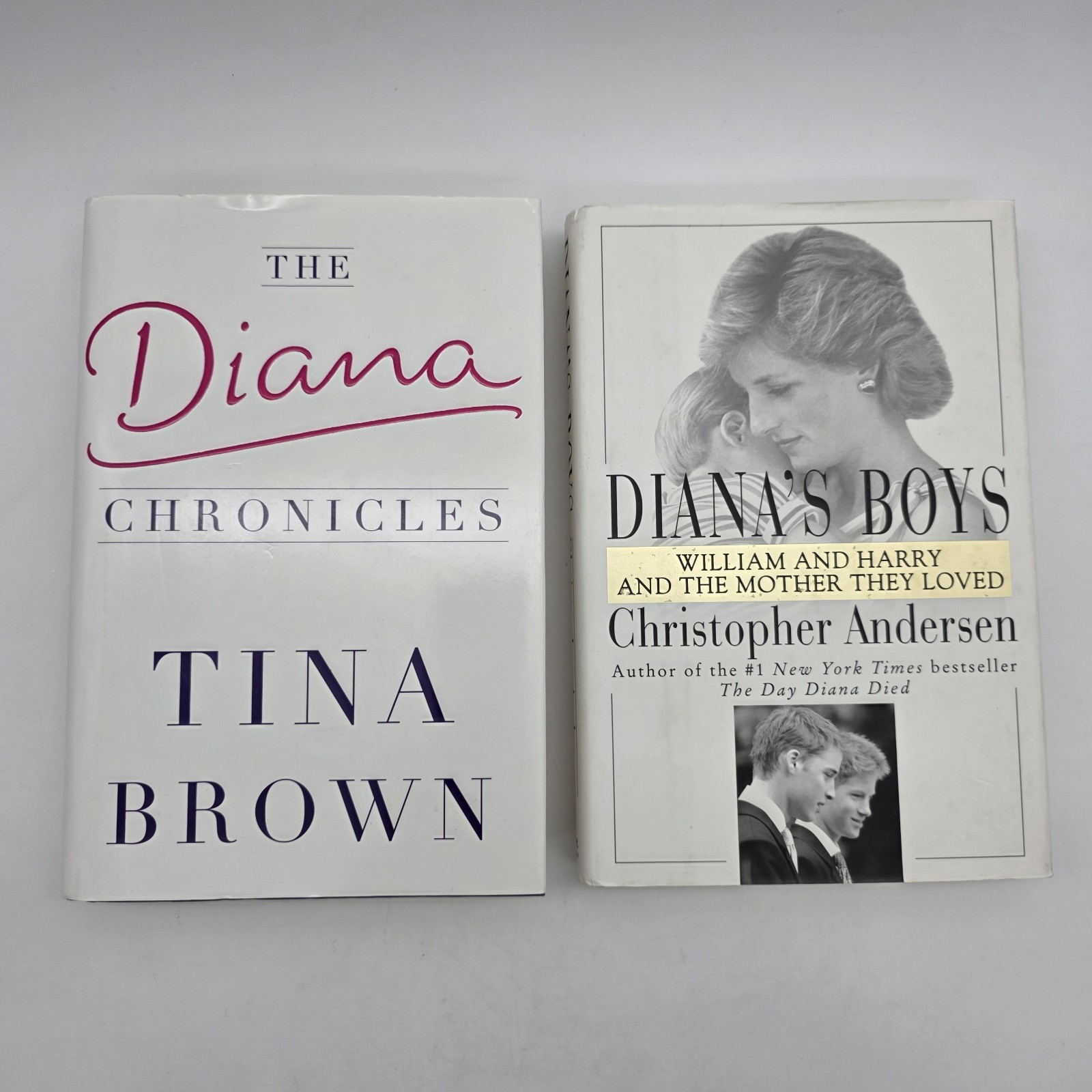 Lot of 4 Books on Princess Diana, Her Boys, Her Case, Multiple Titles Authors HC