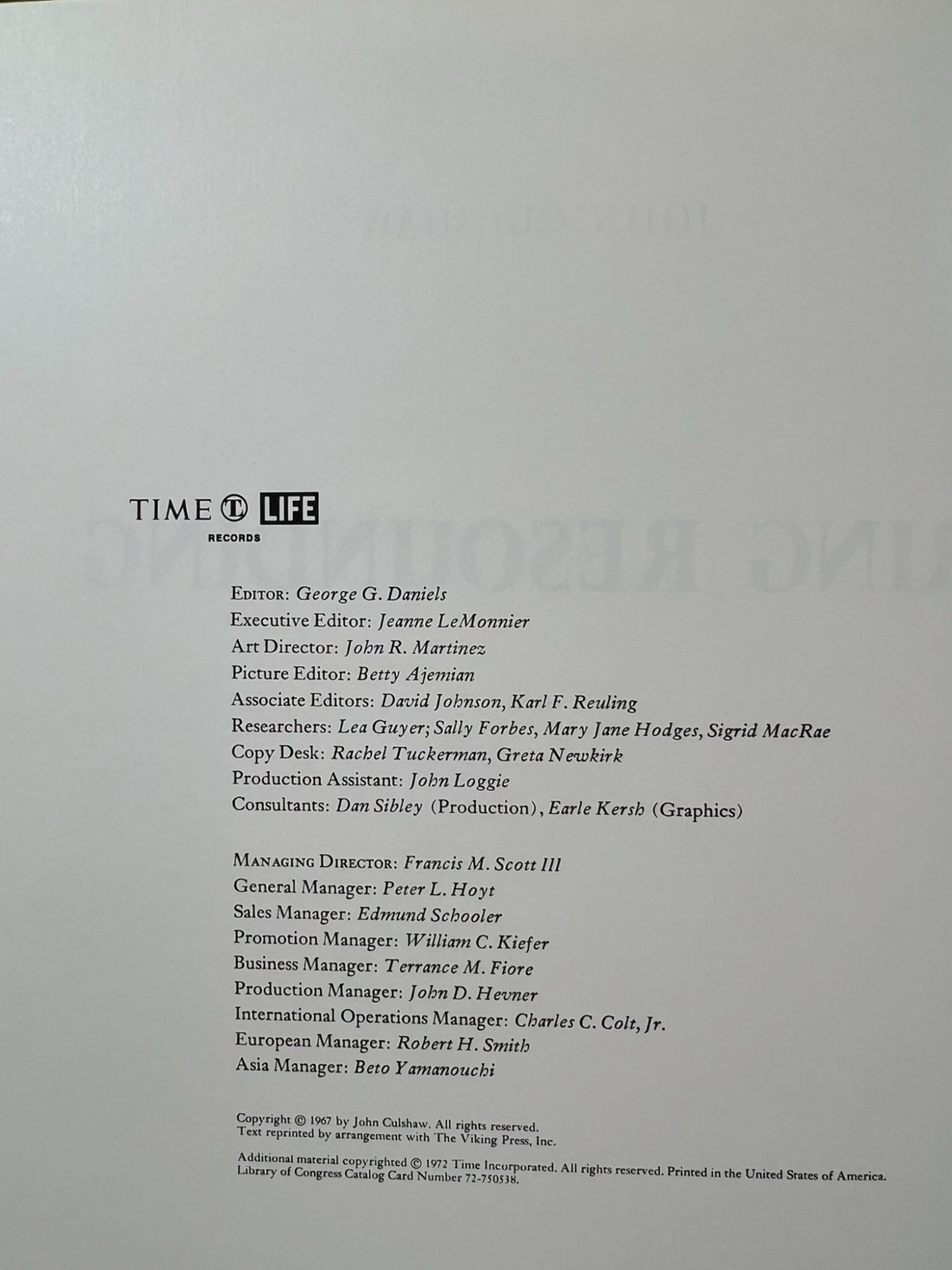 Time-Life Records Special Edition Various Authors 1972 Three Volume Book Set