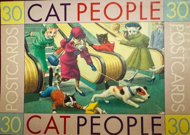 Cat People: 30 Postcards by Hartung (Illustrator)