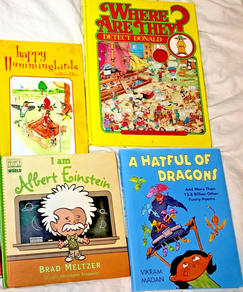 Picture Reading Books For Children Lot Of 4 Hardcover Books Package Deal Set