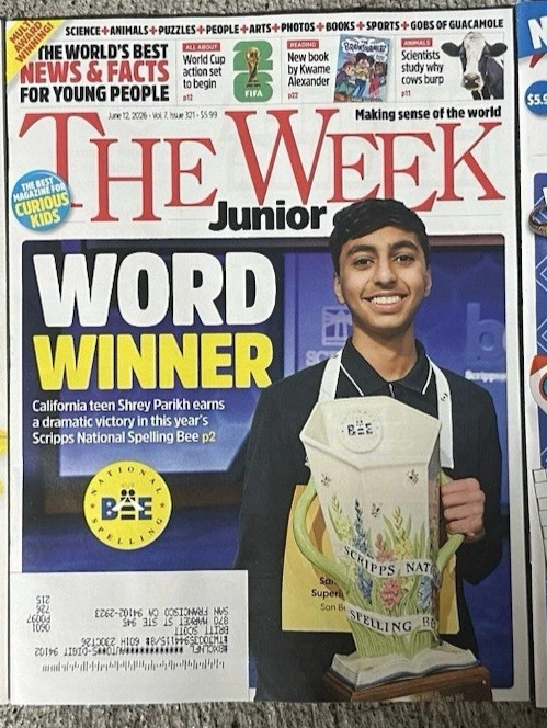 The Week Junior Magazine Jue 12th 2026 Vol 7 #321 Parikh WORD WINNER FREE SHIP