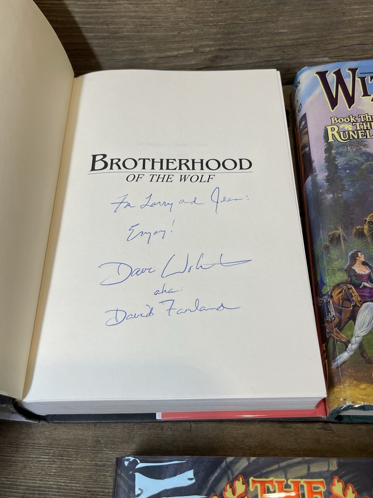 David Farland – Runelords lot Of 5 Book 2,3,4,7, & 8 In The Series SIGNED