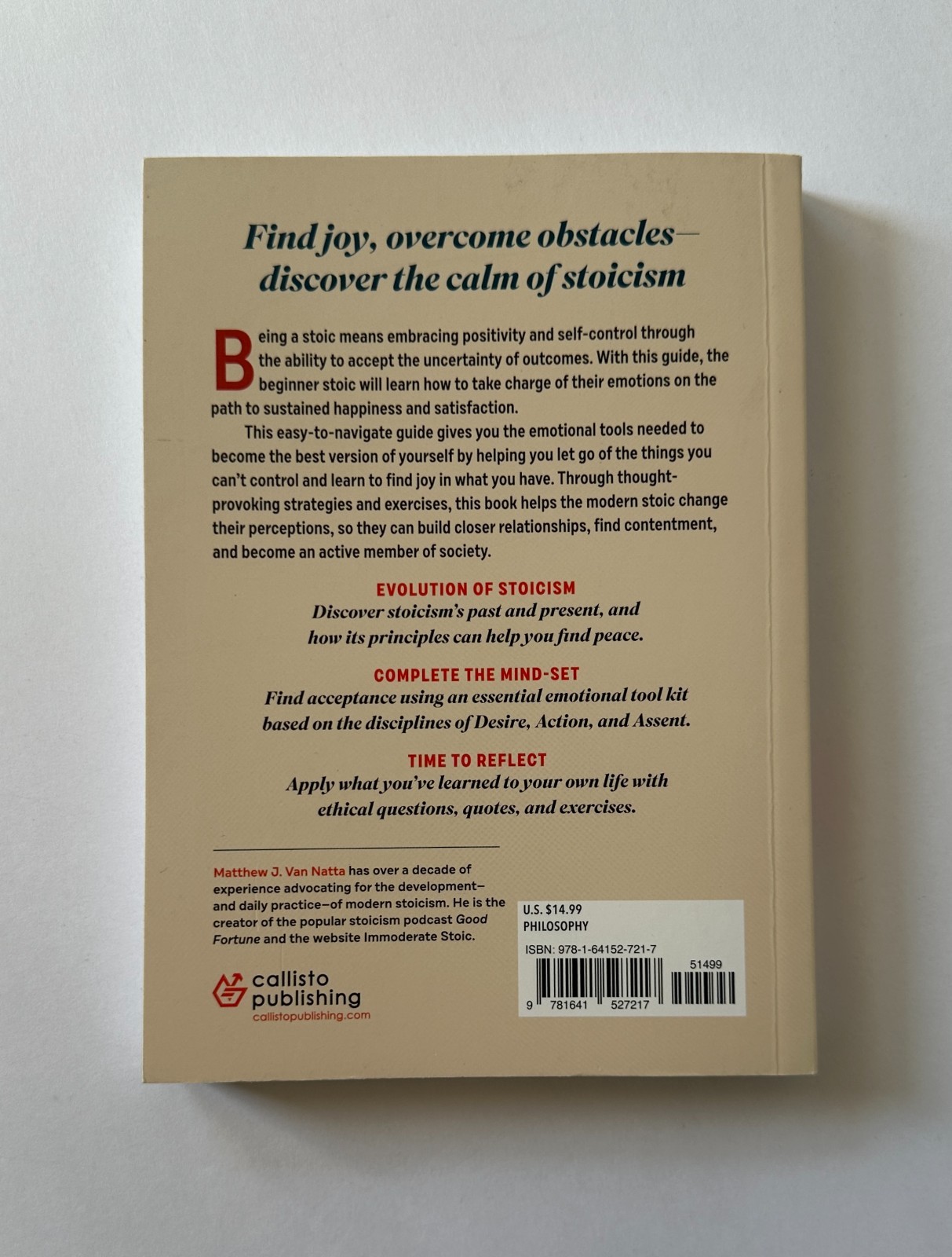 Van Natta THE BEGINNER’S GUIDE TO STOICISM: Tools for Emotional Resilience | TPB
