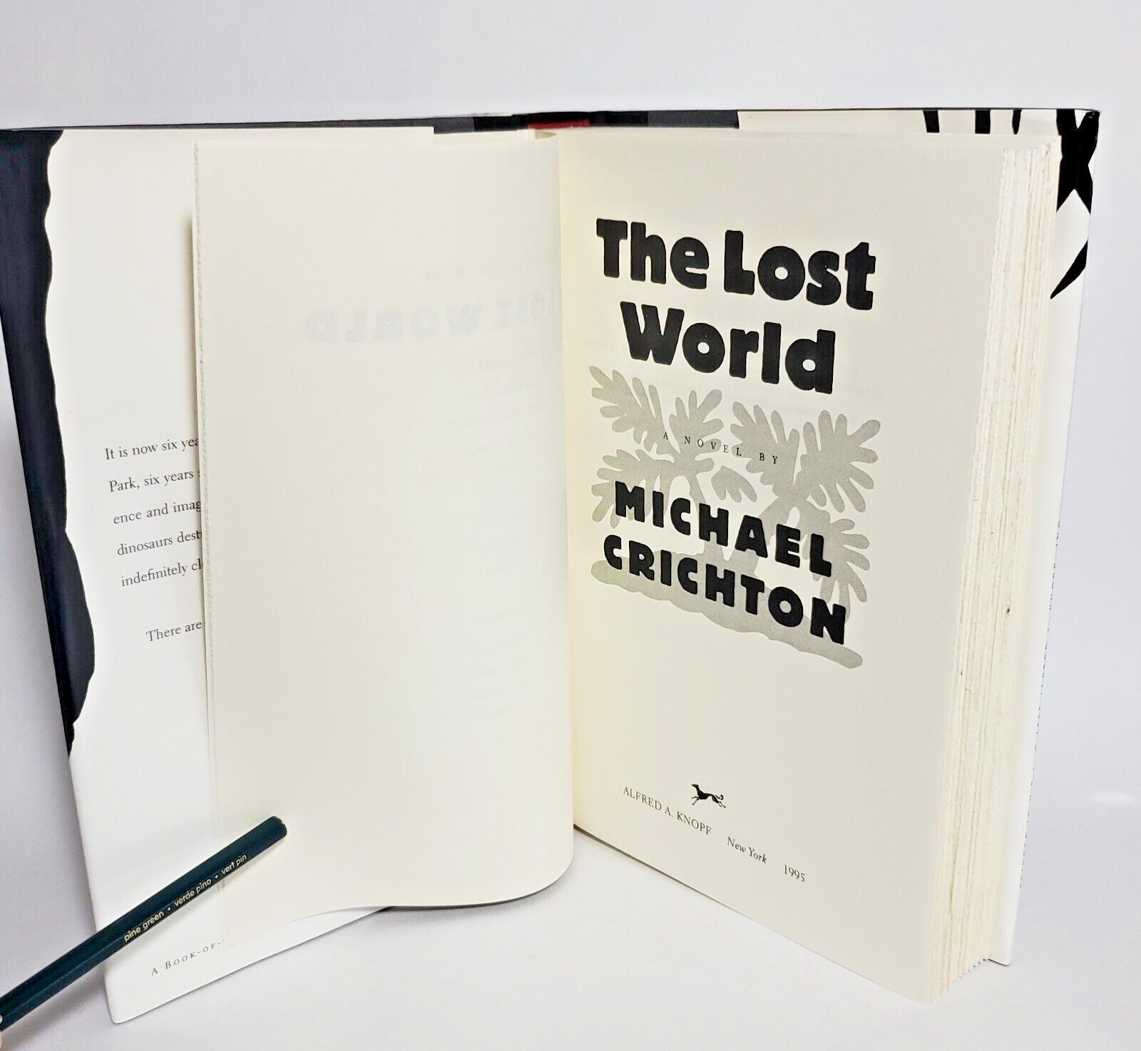 THE LOST WORLD Michael Crichton 1995 First Edition First Printing HC$DJ