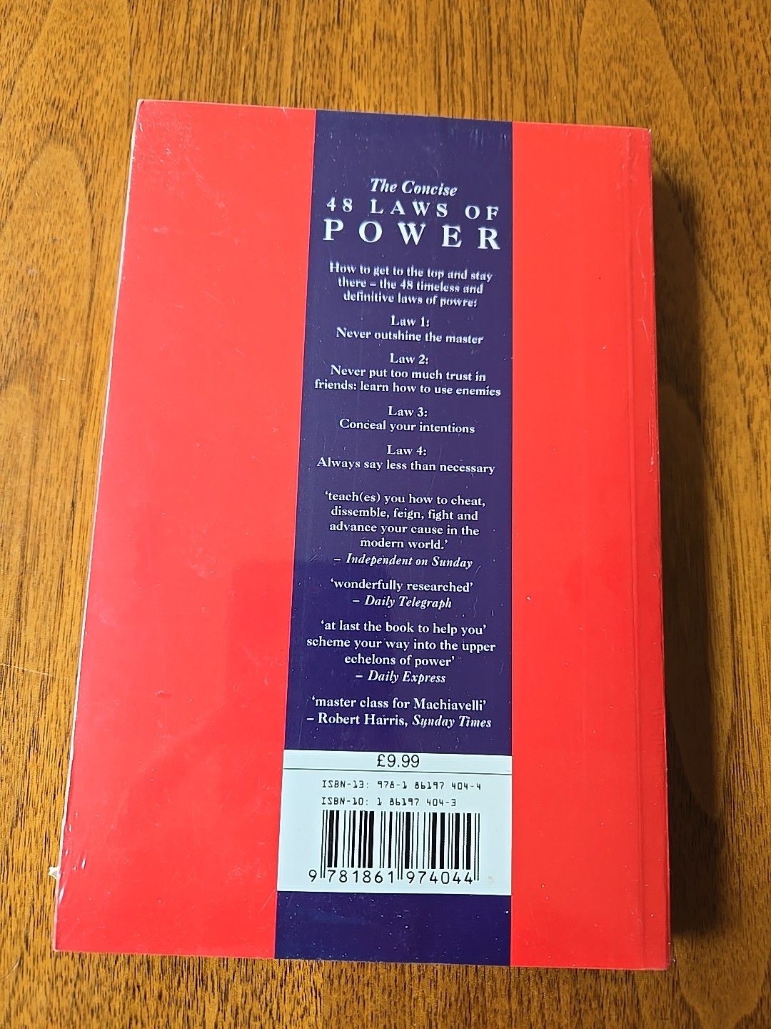 The Concise 48 Laws Of Power by Robert Greene Paperback Book NEW IN PACKAGING