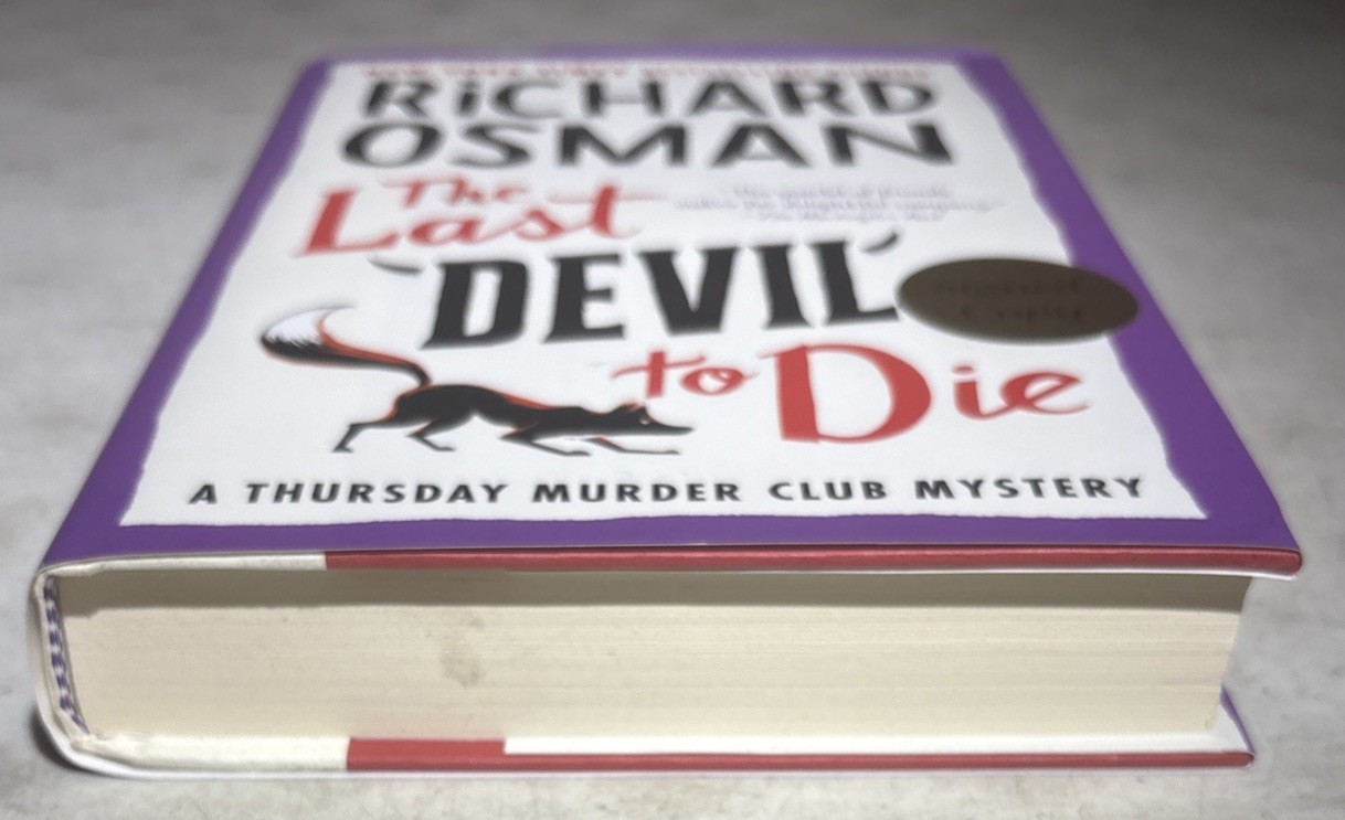 The Last Devil to Die by Richard Osman, signed FIRST EDITION, first printing