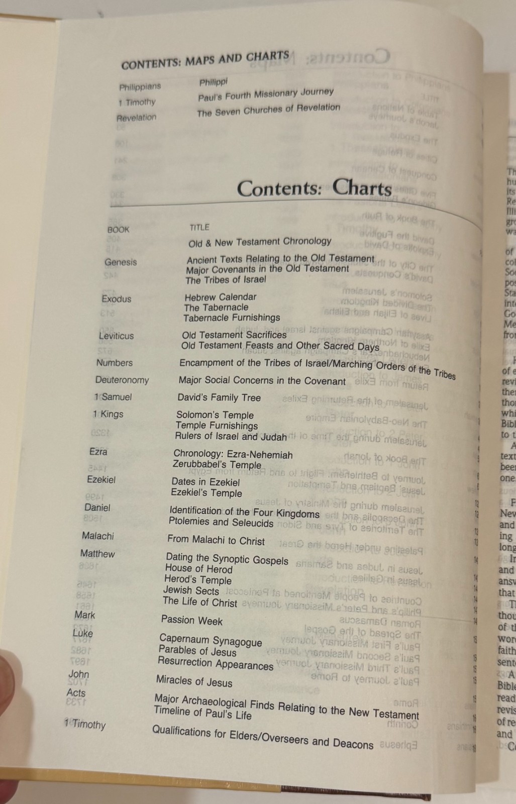 The NIV Study Bible by Zondervan Staff Hardcover 1985 Red Letter, Maps, Charts