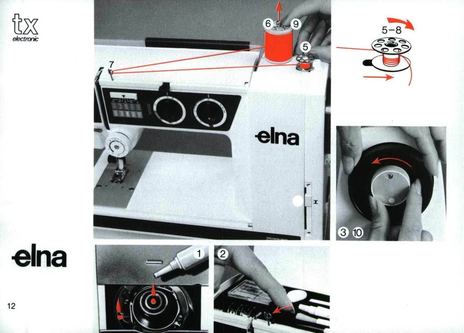 ELNA TX Electronic Sewing Machine Instruction Manual FIXED – TOUGH COVERING