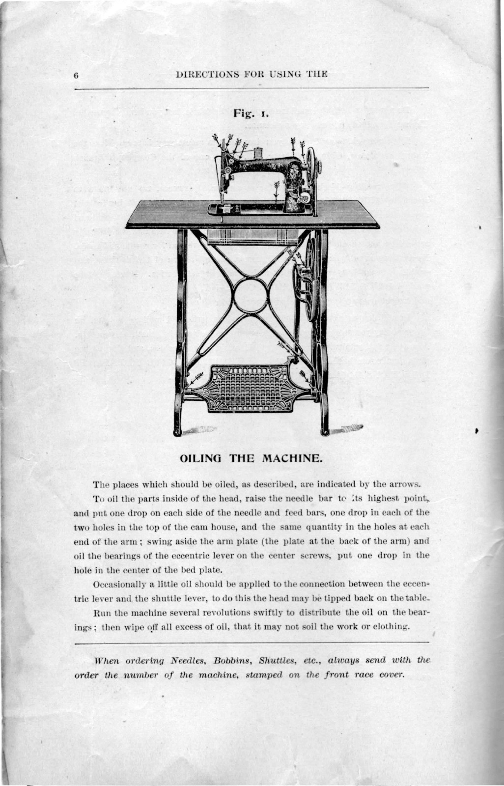 DAVIS Vertical Feed Sewing Machine Instruction Manual BIND – FRONT & BACK