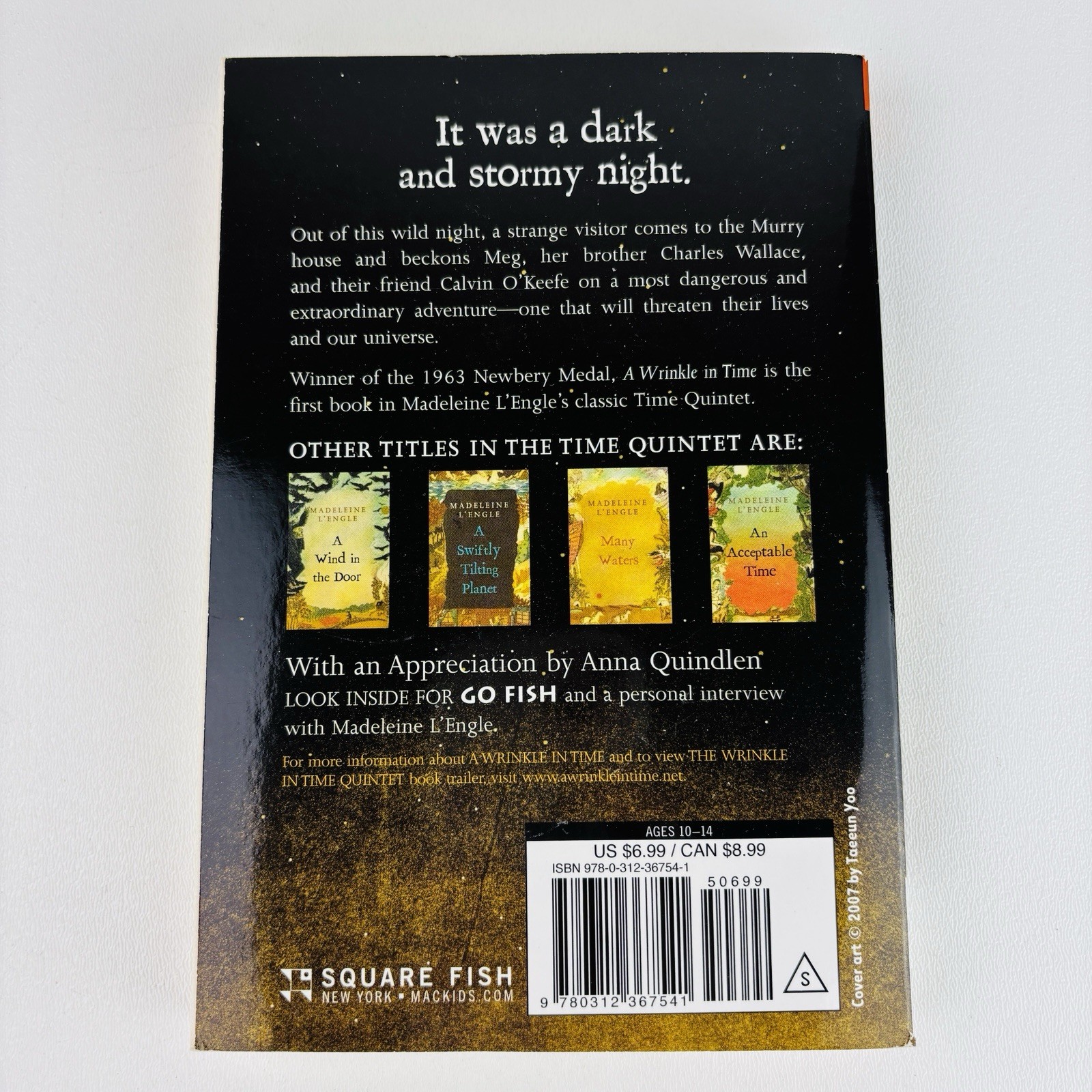 A Wrinkle in Time Book By Madeleine L’engle Paperback John Newberry Medal
