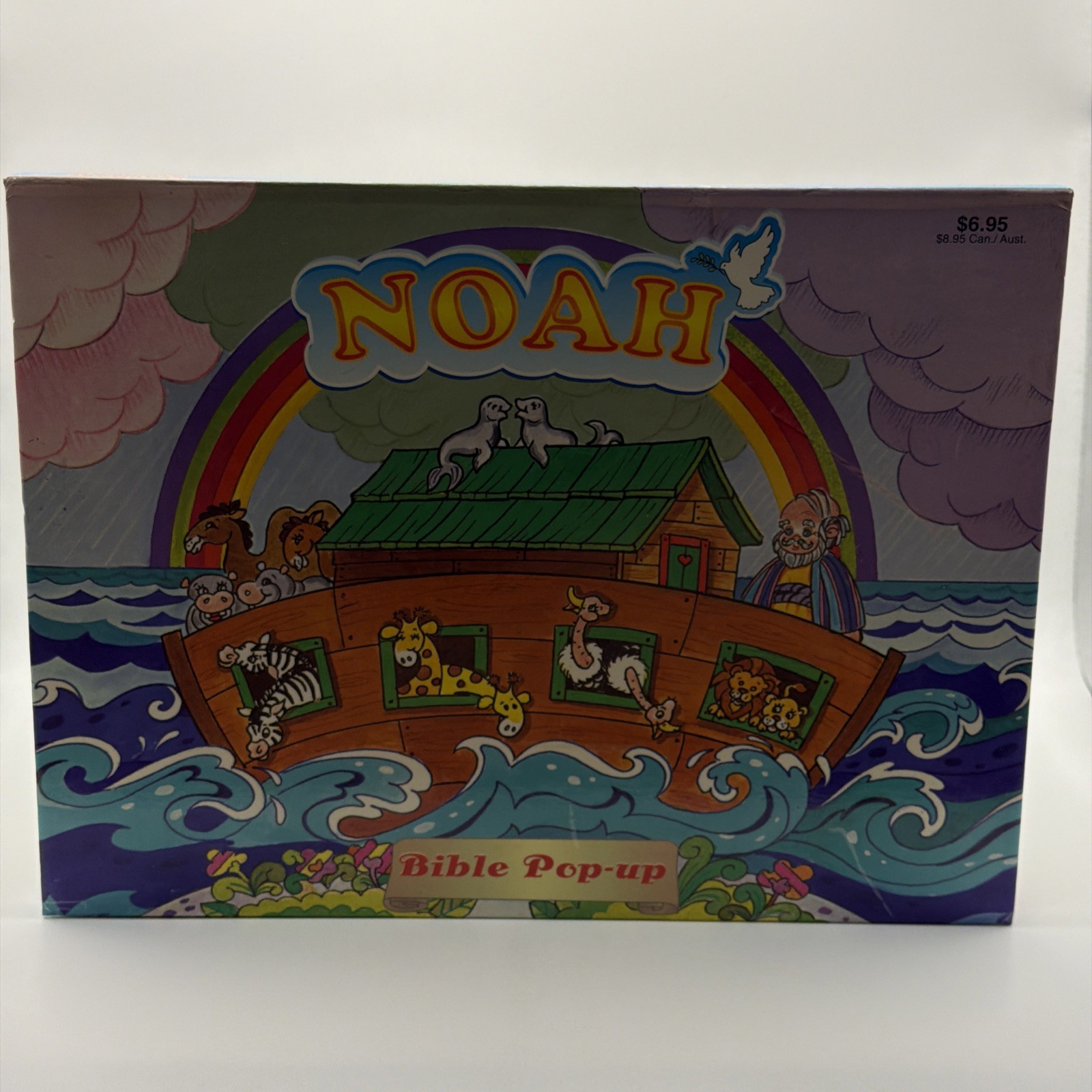 VTG Bible Story Pop Up Books Lot Of 9 Jonah David Jesus Noah Playmore Waldman
