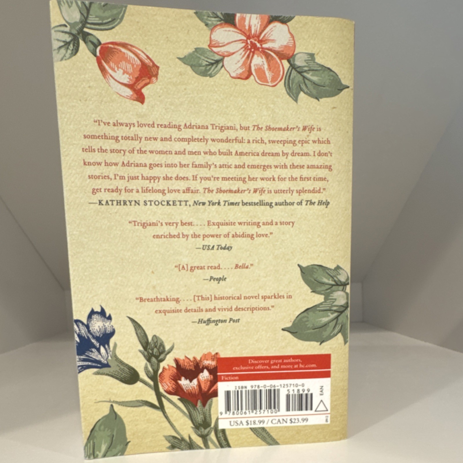 The Shoemaker’s Wife by Adriana Trigiani (2012, Trade Paperback, HarperCollins)