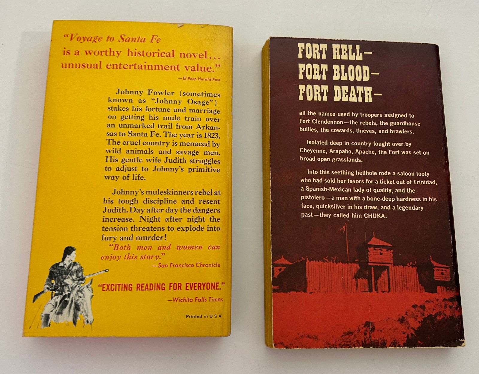 Vtg Western Paperback Lot of 8 Novels Frontier Tribal Romance Adventure 1960s