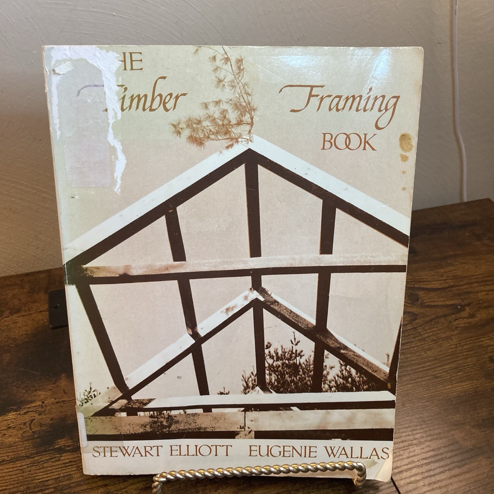 Vtg Timber Framing Book Elliott Wallas Building Shed Home Drawings 1977 Diagrams