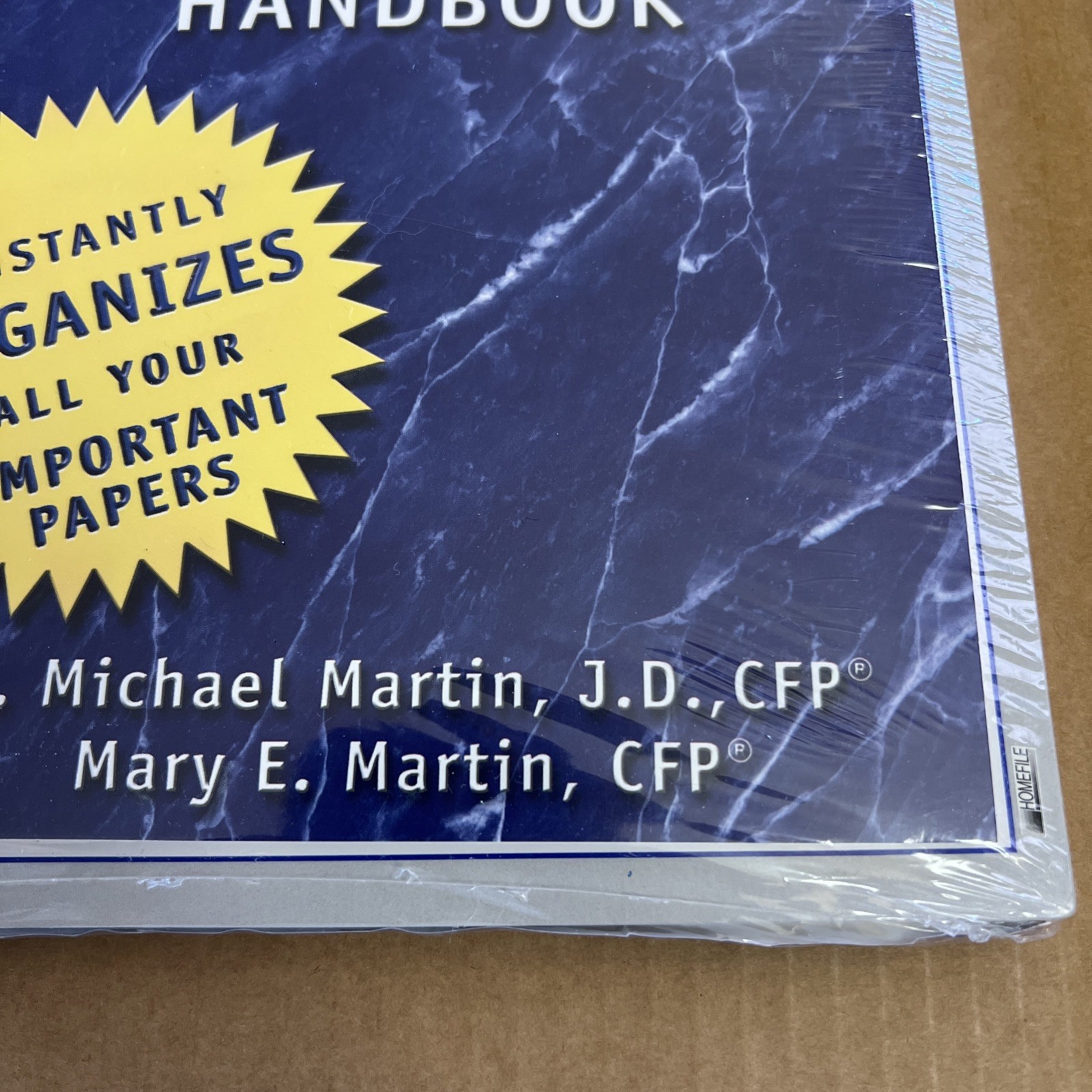 NEW HOMEFILE Financial planning organizer kit HANDBOOK Martin 2004 48 pages