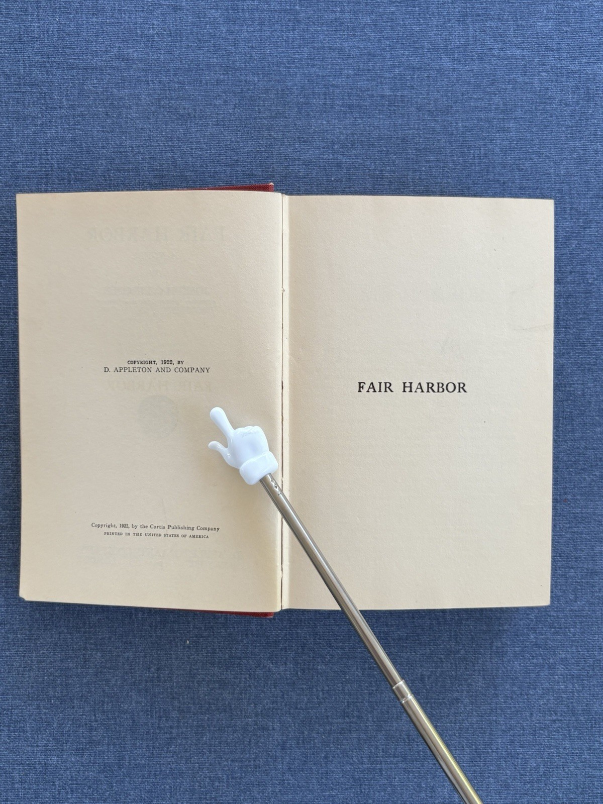 FAIR HARBOR by Joseph C. Lincoln, 1922 first edition, D. Appleton and Company