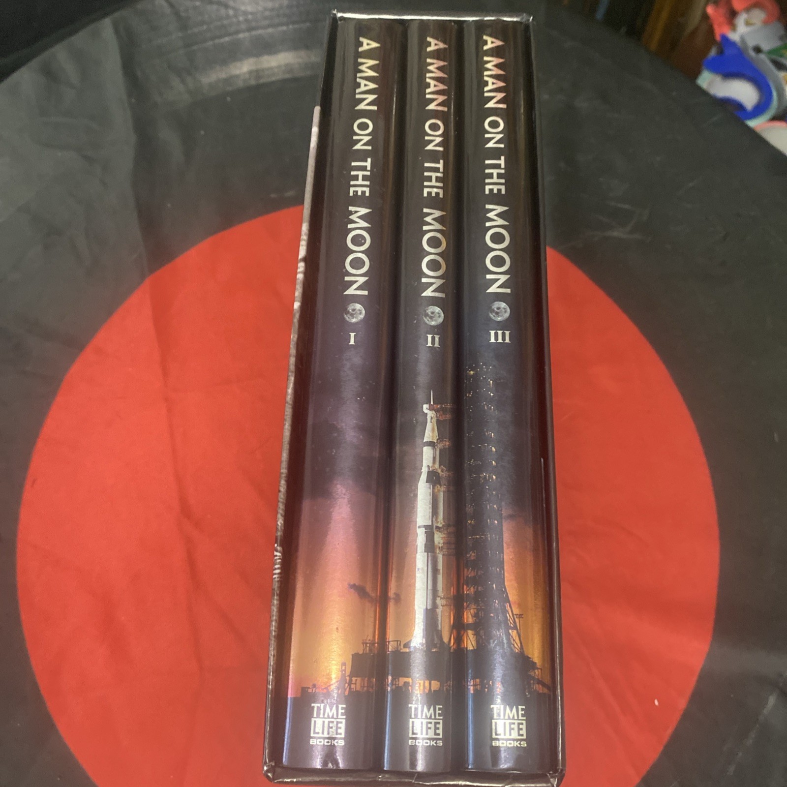 Man on the Moon 🌖 3 Books in Box set (1999, Hard Book) 960 pages *GREAT GIFT*