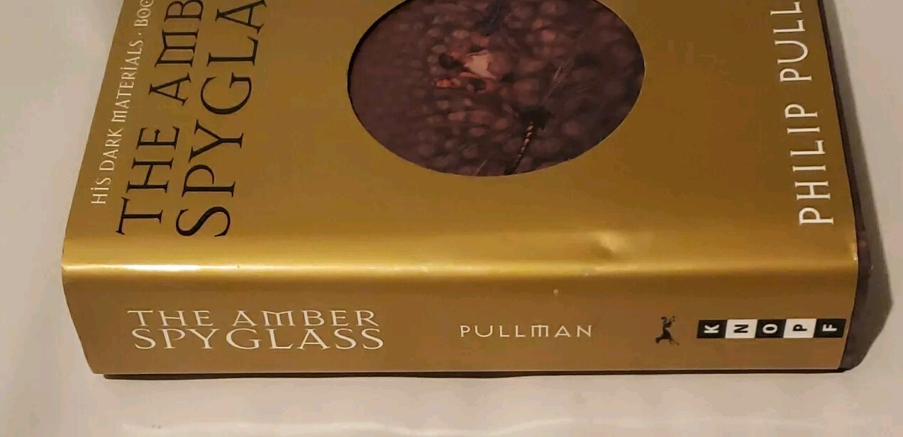 „The Amber Spyglass“ 1st First Edition Signed Philip Pullman HC Book 3