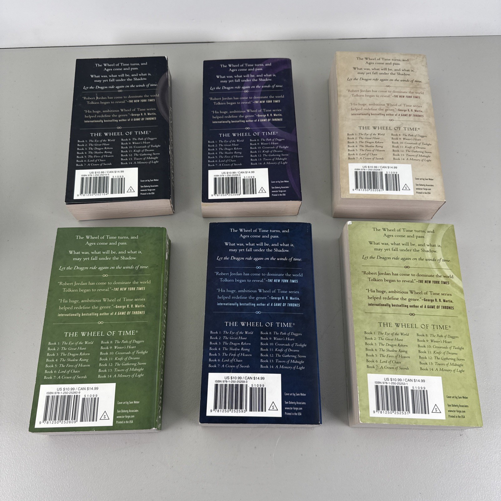 Robert Jordan The Wheel of Time Books 7-12 PB – Box Sets III & IV 3 & 4