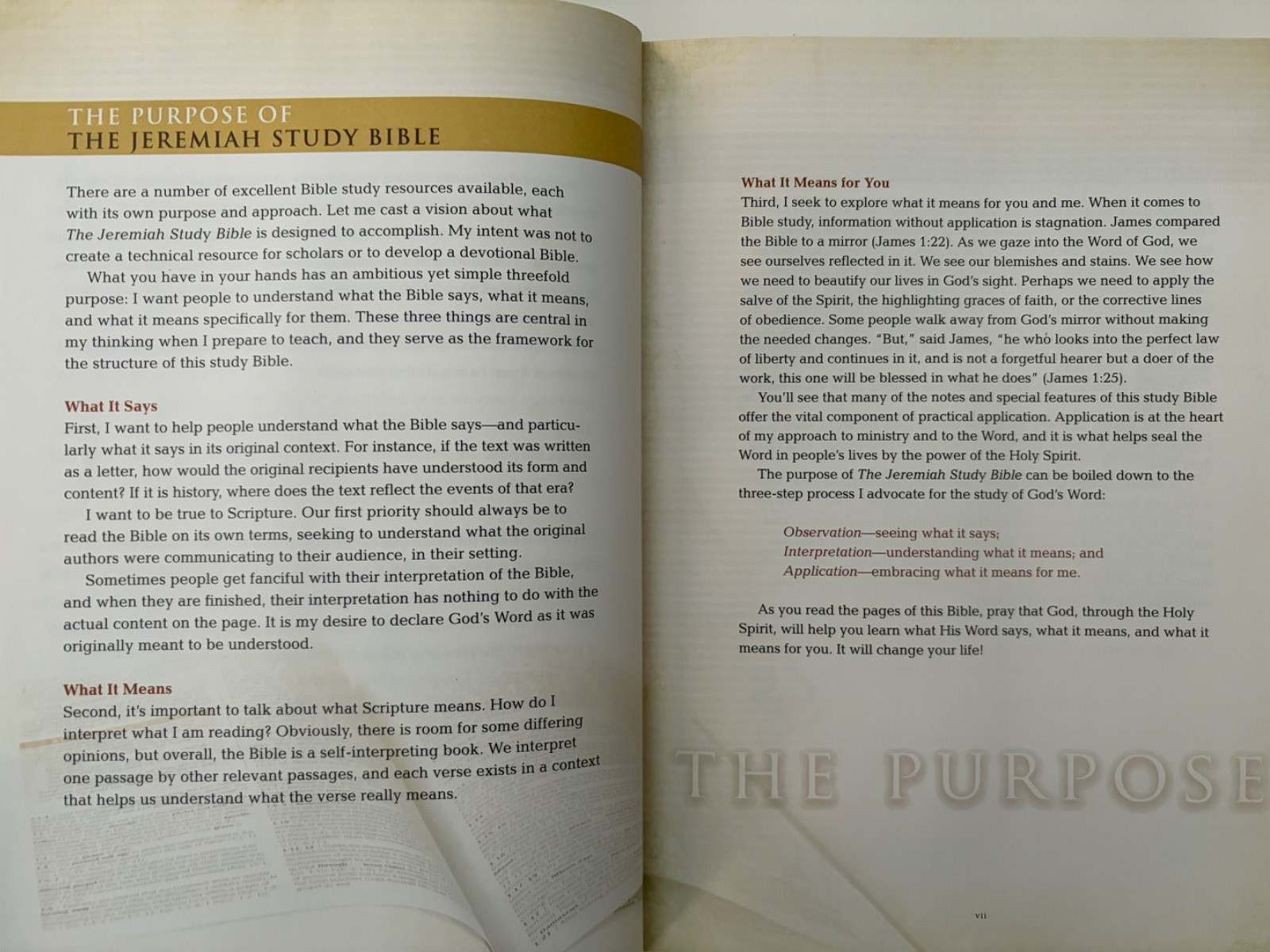 The Jeremiah Study Bible NKJV by Dr. David Jeremiah LARGE PRINT Hardcover w/ DJ