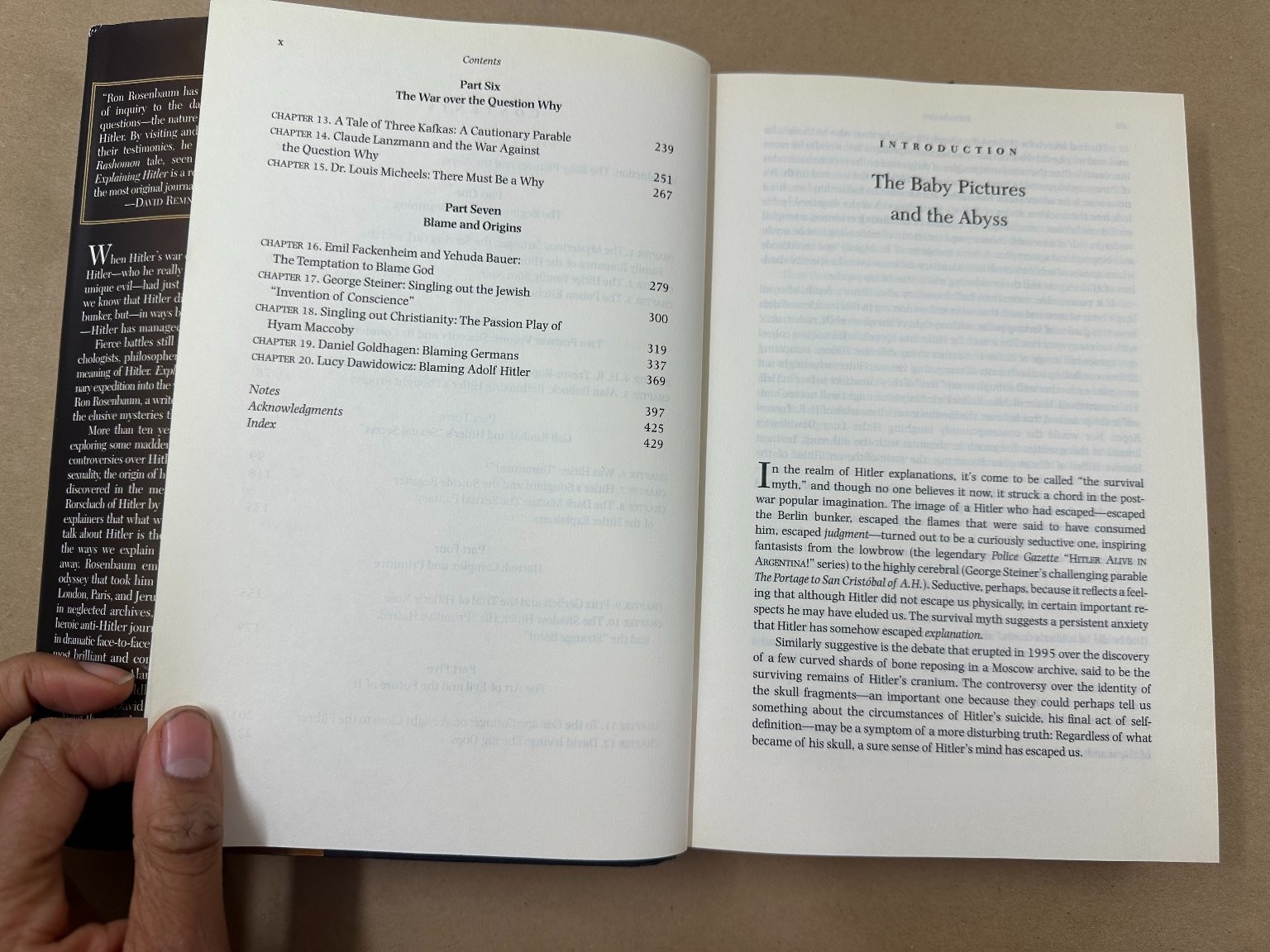 Explaining Hitler Ron Rosenbaum 1998 First Edition Historical Analysis