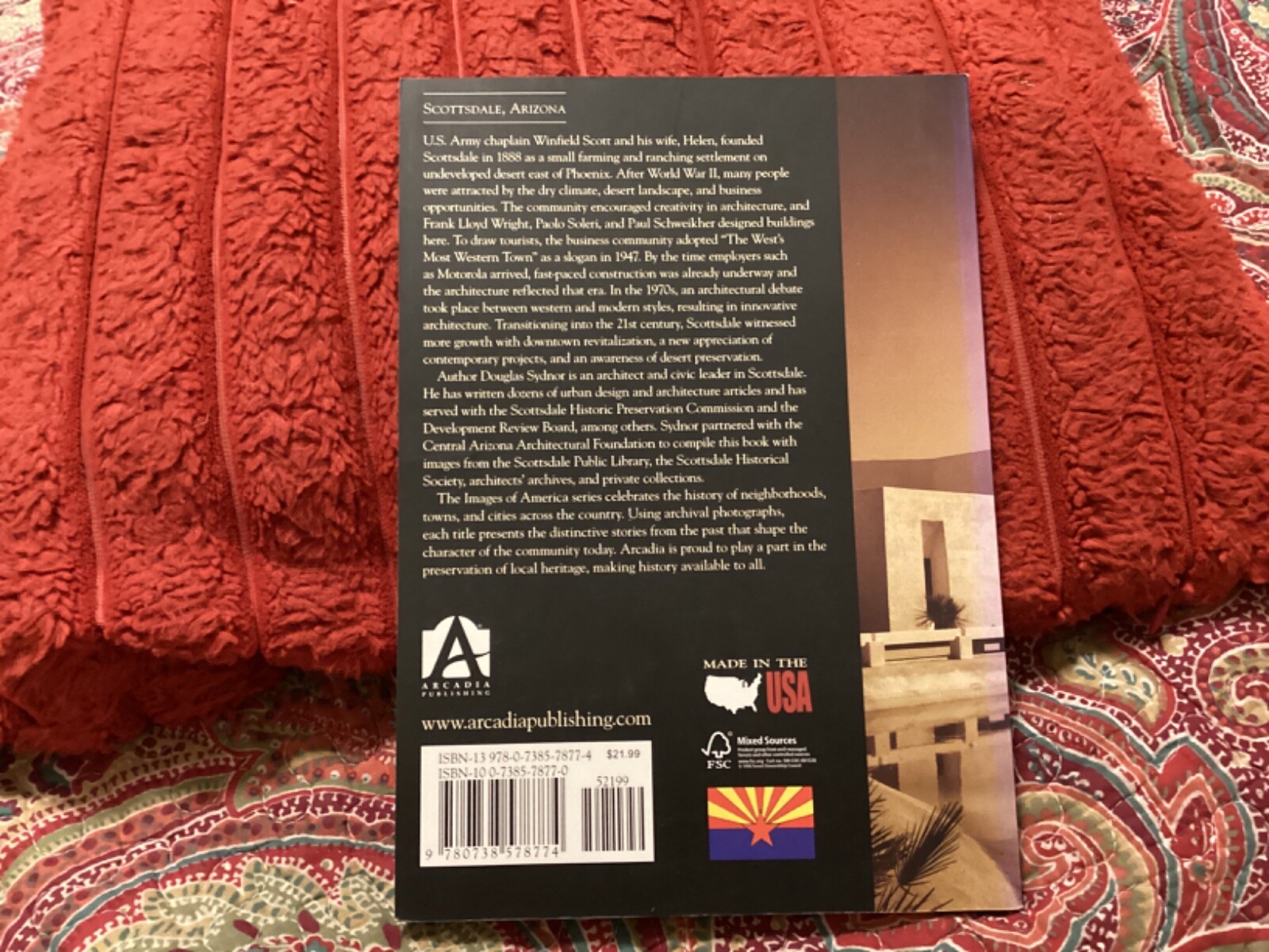 SCOTTSDALE ARCHITECTURE by DOUGLAS SYDNOR ,128 PAGES,PB/ FREE POSTAGE!!!