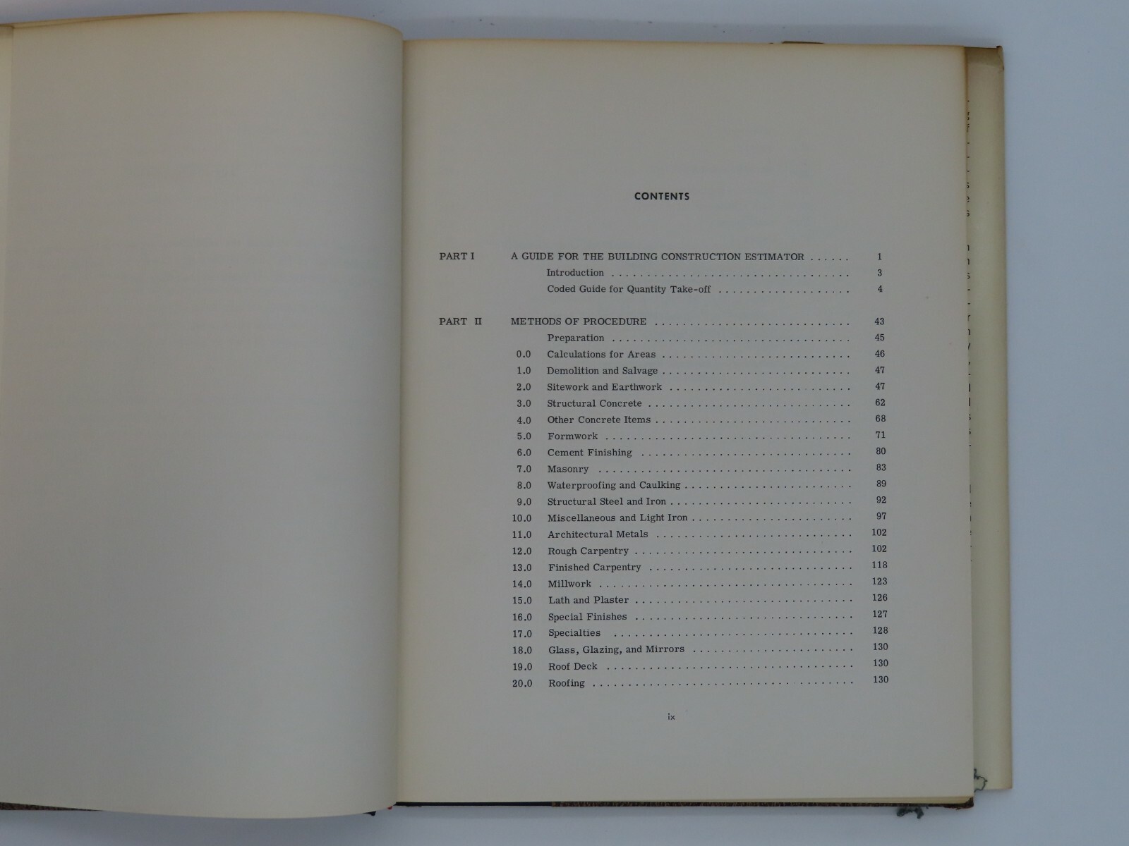 Building Contractor’s Home Builder’s Handbook Bidding/Surveying/Estimating 1968