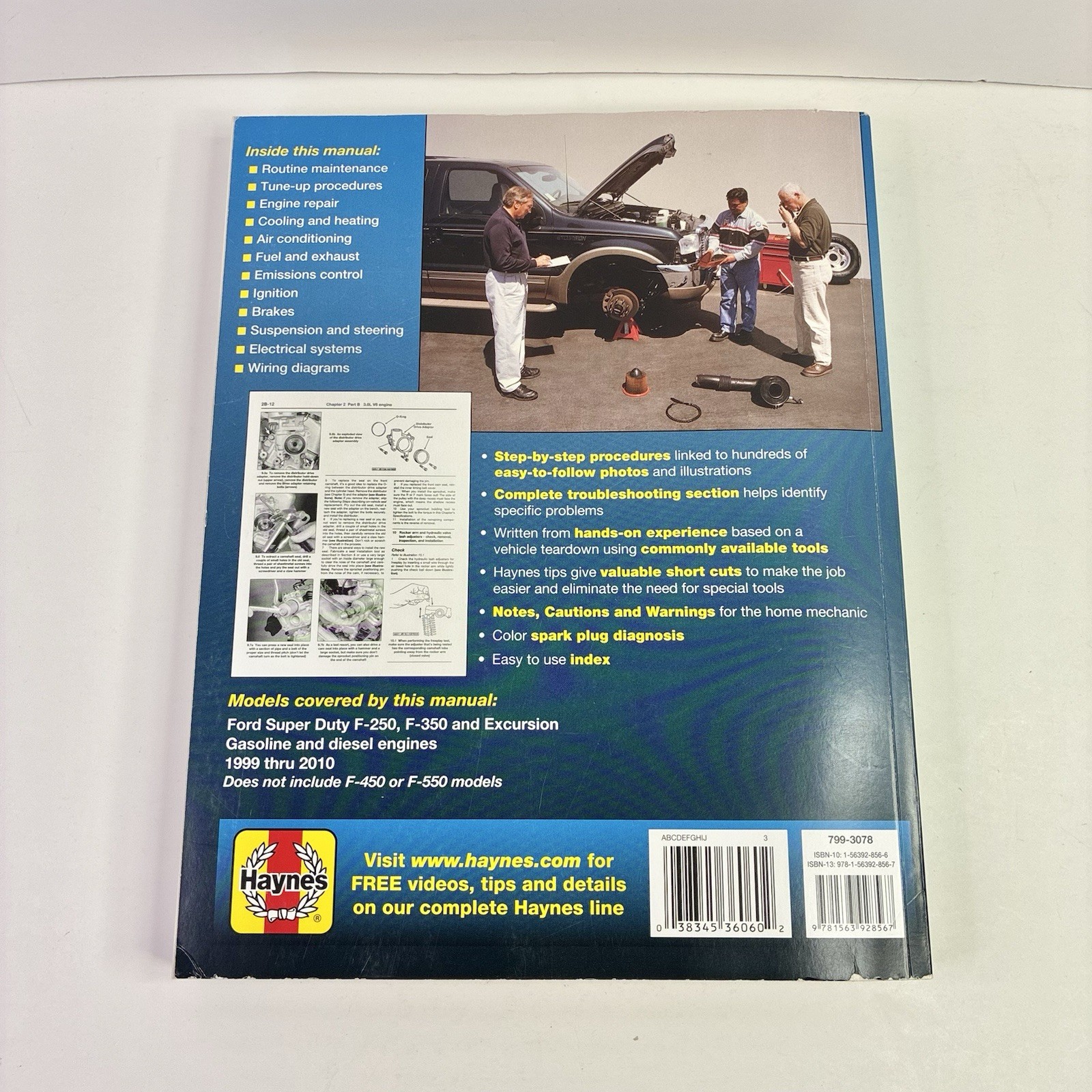 99-10 Ford Super Duty F250 & F350 Pick-Ups Trucks Haynes Repair Manual 36060