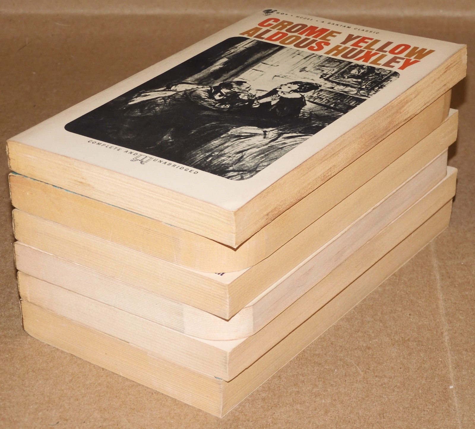 ALDOUS HUXLEY Lot 6 Vintage PBs incl Dystopian SCI-FI : BRAVE NEW WORLD ++ READ!