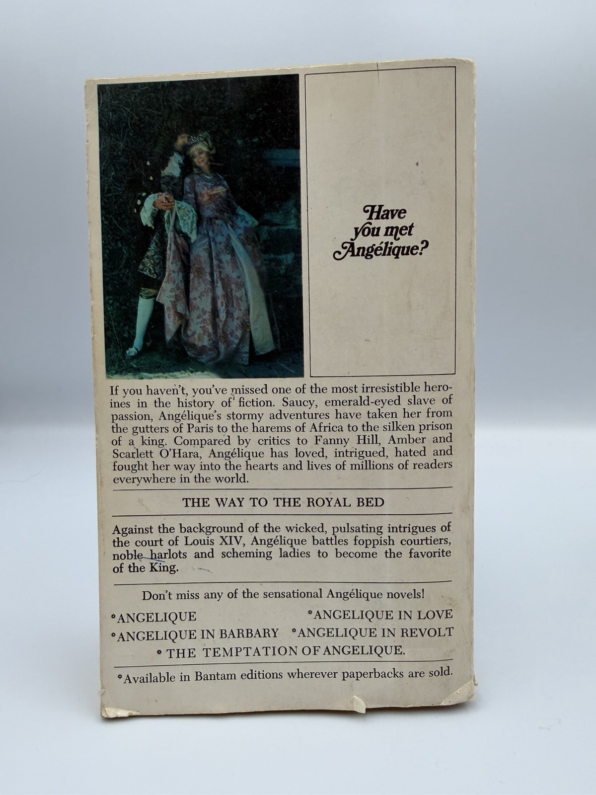 Vintage ANGELIQUE By Sergeanne Golon, The King, Temptation, 2 Paperbacks 1971
