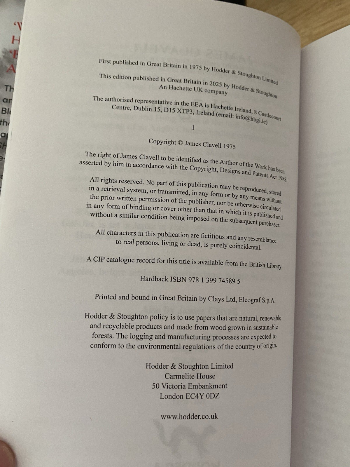 The Broken Binding Shogun and Taipan First Printings