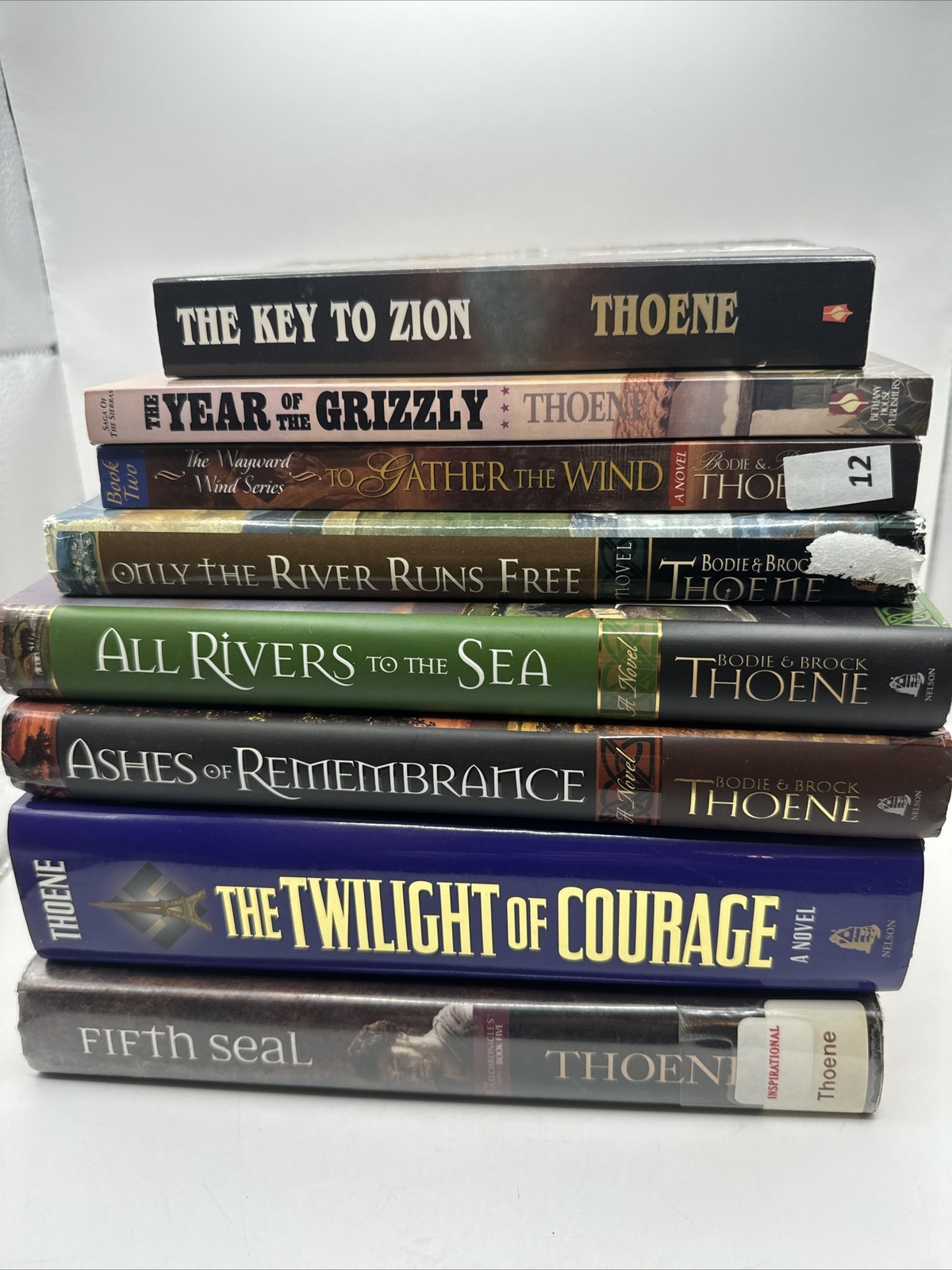 Thoene Book Lot Of 8 Miscellaneous Hard And Soft Cover